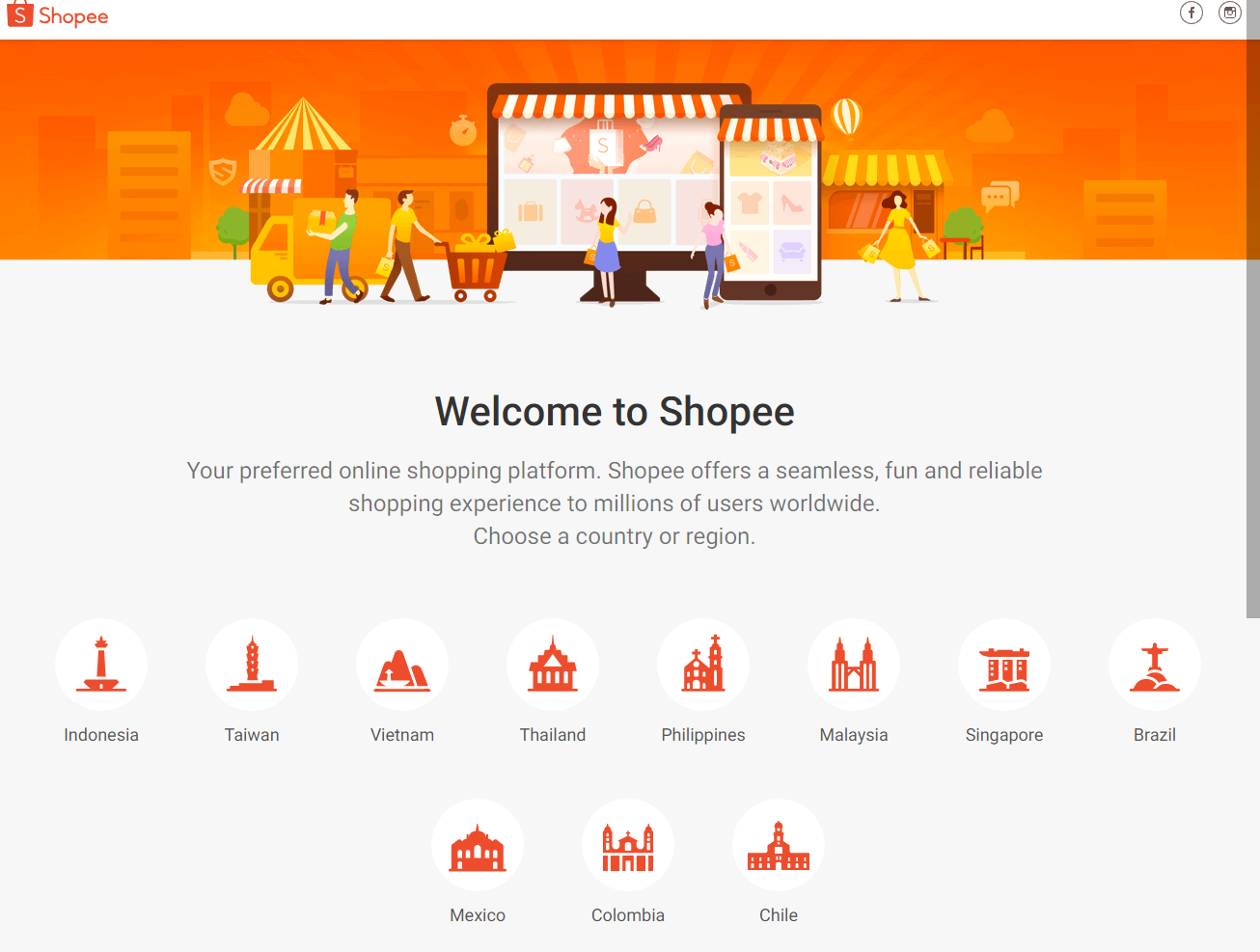 Shopee eCommerce marketplace in Singapore