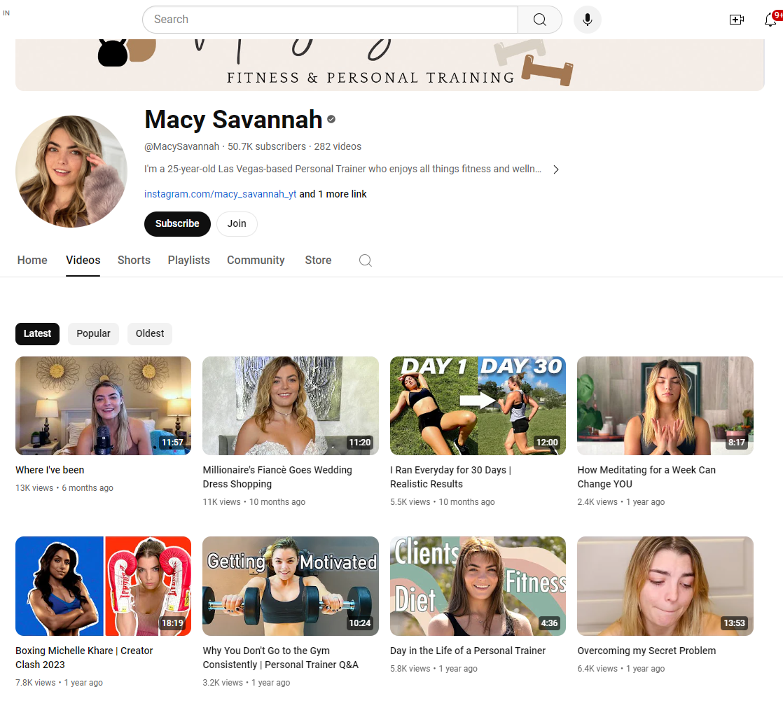 Macy Savannah YouTube