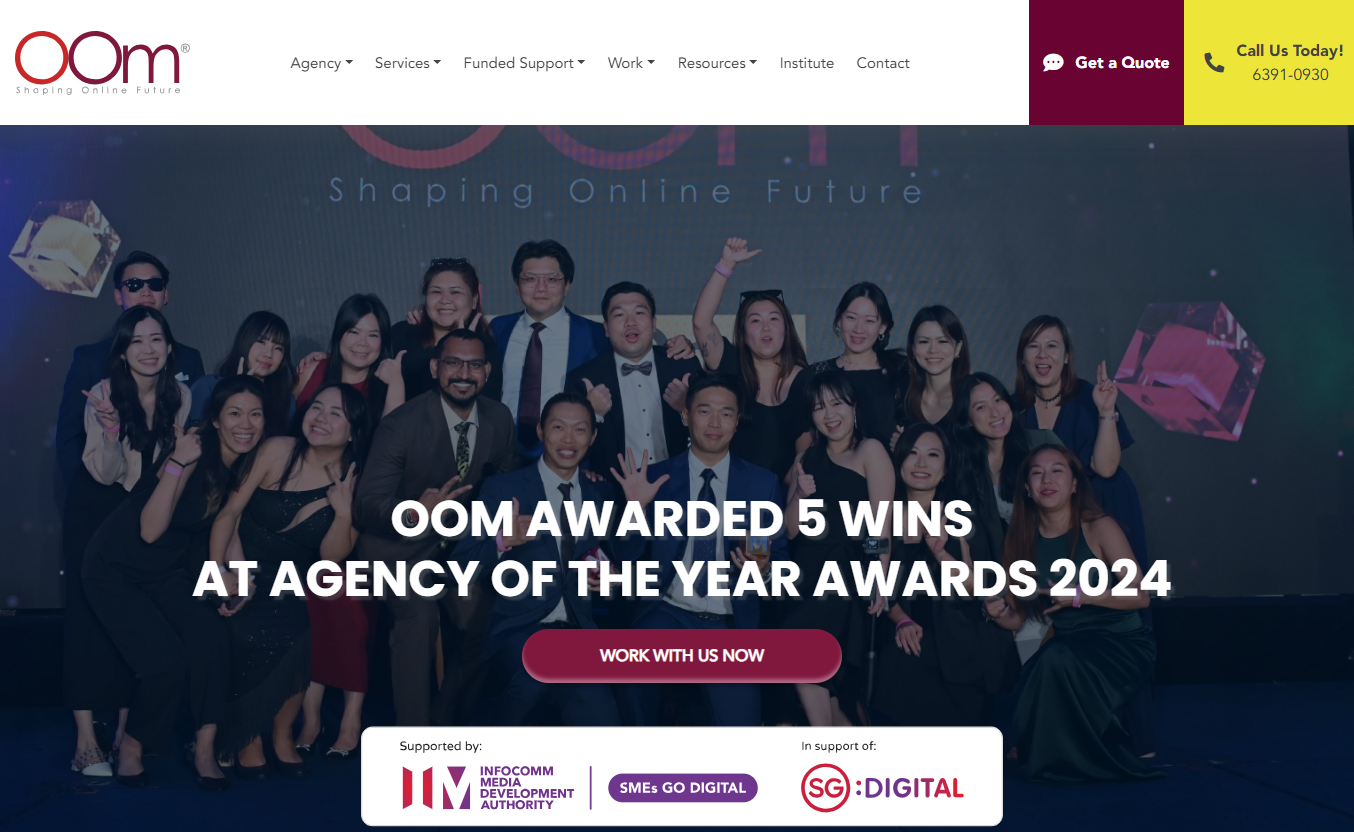 Leading Digital Marketing Agency in Singapore OOm